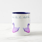 Auch diese Blume sollte Swan Inspiration passieren Zweifarbige Tasse (Mittel)