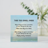 Auch diese Grußkarte muss passieren (Stehend Vorderseite)