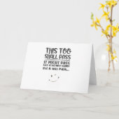 AUCH DIESE MASSNAHME **70** IST NICHT SO SCHLECHT! KARTE (Gelbe Blume)