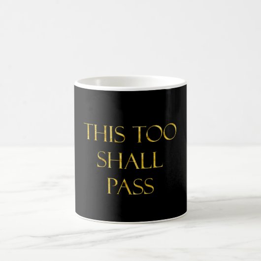 Auch dieser Glitzer wird Gold-Imitat-Quote passier Kaffeetasse (Mittel)