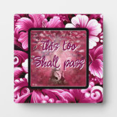 Auch dieser soll Abstrakten Baumhirsch pink weiß d Fotoplatte (Vorderseite)