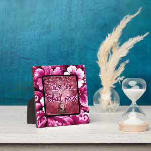 Auch dieser soll Abstrakten Baumhirsch pink weiß d Fotoplatte