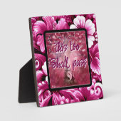 Auch dieser soll Abstrakten Baumhirsch pink weiß d Fotoplatte (Vorderseite)