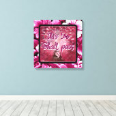 Auch dieser soll Abstrakten Baumhirsch pink weiß d Leinwanddruck (Insitu (Holzboden))