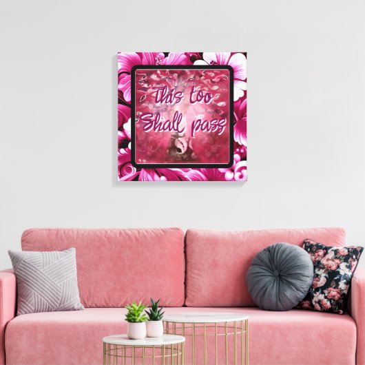 Auch dieser soll Abstrakten Baumhirsch pink weiß d Leinwanddruck (Insitu (Wohnzimmer))