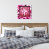Auch dieser soll Abstrakten Baumhirsch pink weiß d Leinwanddruck (Insitu (Schlafzimmer))