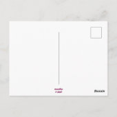 Auch dieser soll Abstrakten Baumhirsch pink weiß d Postkarte (Rückseite)