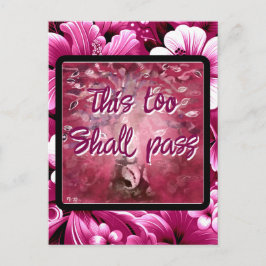 Auch dieser soll Abstrakten Baumhirsch pink weiß d Postkarte