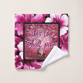 Auch dieser soll Abstrakten Baumhirsch pink weiß d Waschlappen