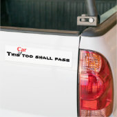 Auch dieses (Auto) muss passieren Autoaufkleber (Auf Lkw)
