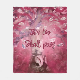 Auch dieses Blätter muss Abstrakten Baumhirten ros Fleecedecke