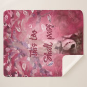 Auch dieses Blätter muss Abstrakten Baumhirten ros Sherpadecke (Vorderseite (Horizontal))