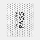 Auch dieses Schwarz-Weiß-Fleece-Decken soll passie Fleecedecke (Vorderseite)