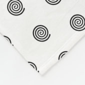 Auch dieses Schwarz-Weiß-Fleece-Decken soll passie Fleecedecke (Ecke)