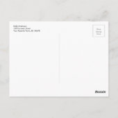 "Auch dieses soll passieren" farbenfrohe Wasserfar Postkarte (Rückseite)