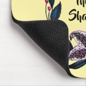 "Auch dieses soll passieren" Wasserfarbenlily-Kran Mousepad (Ecke)