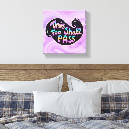 Auch dieses wird passieren Wave Stretched Canvas P Leinwanddruck (Insitu (Schlafzimmer))