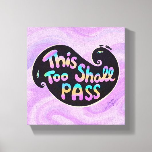 Auch dieses wird passieren Wave Stretched Canvas P Leinwanddruck (Vorderseite)