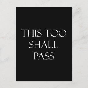 Auch dieses Zitat muss inspirierend sein Postkarte