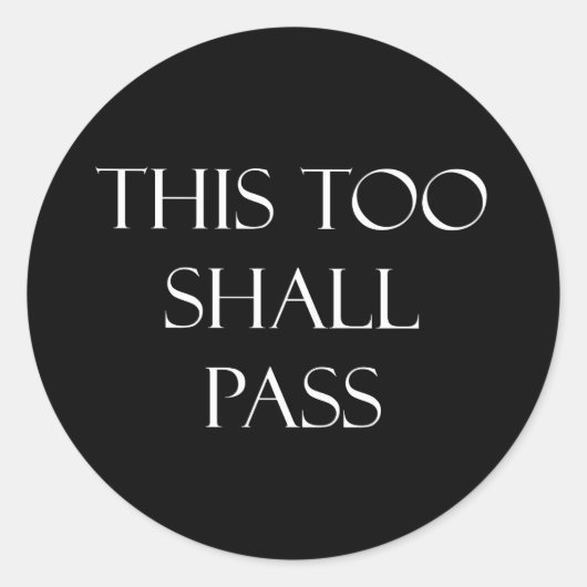 Auch dieses Zitat muss inspirierend sein Runder Aufkleber (Vorderseite)