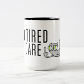 Auch ermüdet zur Sorgfalt: Schäumend die Zweifarbige Tasse (Mittel)