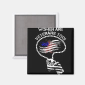 Auch Frauen sind Veteranen Magnet (Vorderseite/Rückseite)