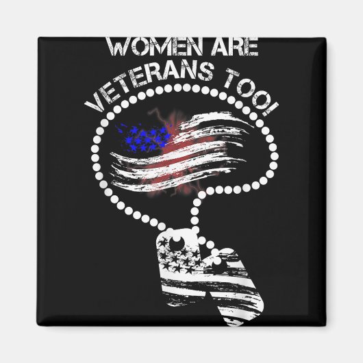 Auch Frauen sind Veteranen Magnet (Vorne)