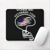 Auch Frauen sind Veteranen Mousepad (Mit Mouse)