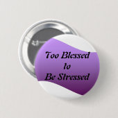 Auch gesegnet betont zu werden button (Vorne & Hinten)