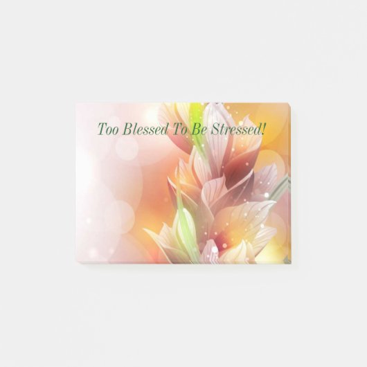 Auch gesegnet betont zu werden! post-it klebezettel (Vorderseite)