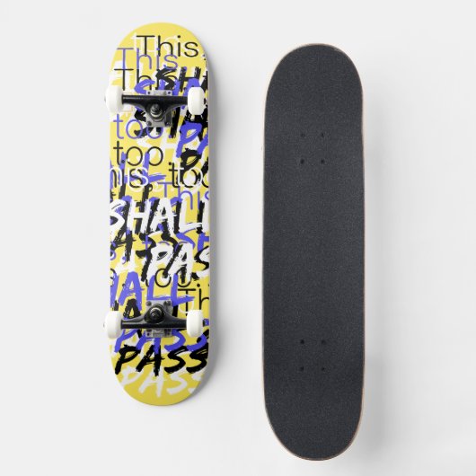 Auch hier müssen die Retrokurse gelb übergeben wer Skateboard (Vorderseite)