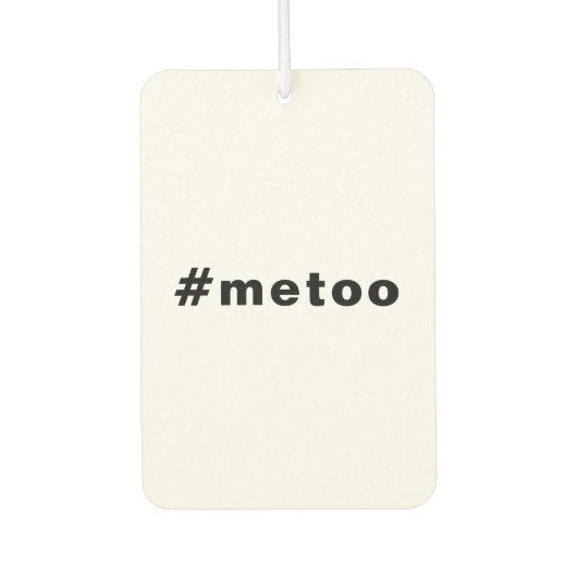 Auch ich, #metoo, Stolz auf Schwarz-weißes Auto Autolufterfrischer (Vorderseite)