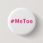 auch ich, #metoo, stolz pink magenta fuchsia weiß button (Vorderseite)