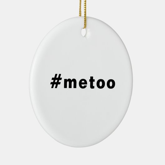 Auch ich, #metoo, Stolz Schwarz-weiß Keramik Ornament (Rechts)