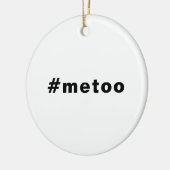 Auch ich, #metoo, Stolz Schwarz-weiß Keramik Ornament (Links)