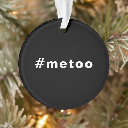 Auch ich, #metoo, Stolz Schwarz-weiß Ornament (Baum)