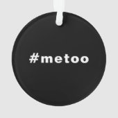 Auch ich, #metoo, Stolz Schwarz-weiß Ornament (Rückseite)