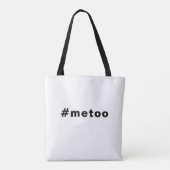 Auch ich, #metoo, Stolz Schwarz-weiß Tasche (Rückseite)