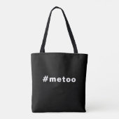 Auch ich, #metoo, Stolz Schwarz-weiß Tasche (Rückseite)