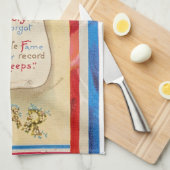 "Auch ihre Geschichte darf nicht vergessen werden" Geschirrtuch (Viertel Falte)