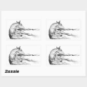 Auch Itch Rechteckiger Aufkleber (Blatt)