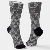 Auch Männer verlieben sich, Dunkelgrau Socken (Gewinkelt)