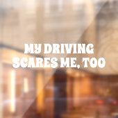 AUCH MEIN FAHREN SCHWERNT MICH. FENSTERAUFKLEBER (Blatt 2)