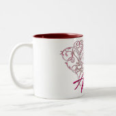 Auch mit Crolled Heart Design 1 Tasse Kaffee/Tee (Links)