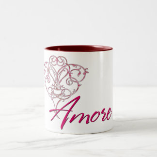 Auch mit Crolled Heart Design 1 Tasse Kaffee/Tee