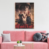 Auch Sie müssen helfen!_Propaganda Poster Leinwanddruck (Insitu (Wohnzimmer))