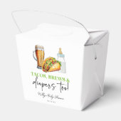 Auch Tacos braut und spuckt! Babyparty Geschenkschachtel (Rückseite)