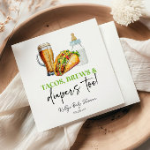 Auch Tacos braut und spuckt! Babyparty Serviette