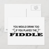 Auch trinken - Docken Postkarte (Vorne/Hinten)