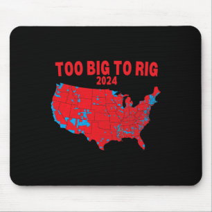 Auch Trump 312 Red Election Map 2024 Wahlplan Mousepad